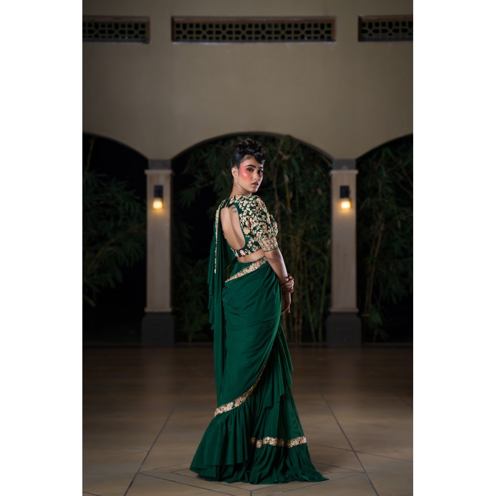 Teal Silk Ensemble